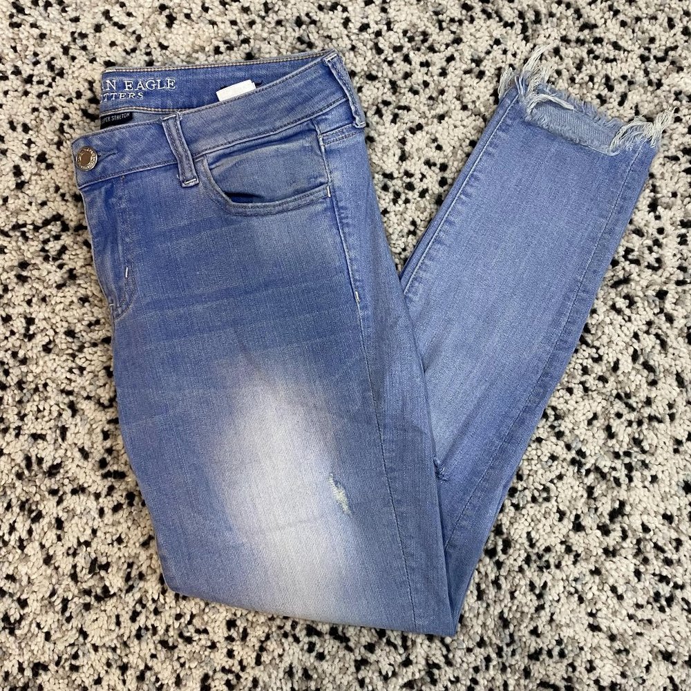 American Eagle Super Super Stretch Blue Jegging